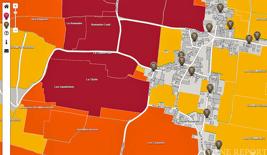 ブルゴーニュのクリマを理解、無料のインタラクティブ地図公開 | WINE